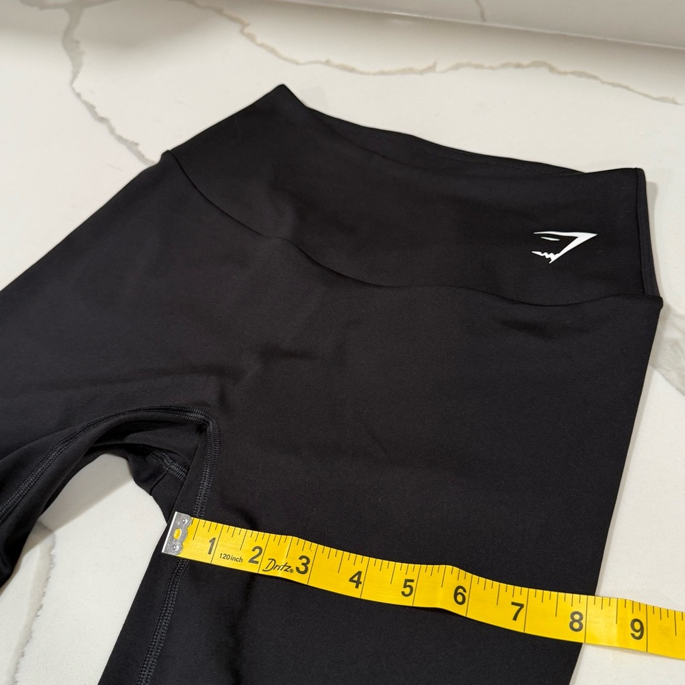 Gymshark Black‎ Seamless Cycling Shorts High Waisted Athleisure Size Small - Picture 9 of 11